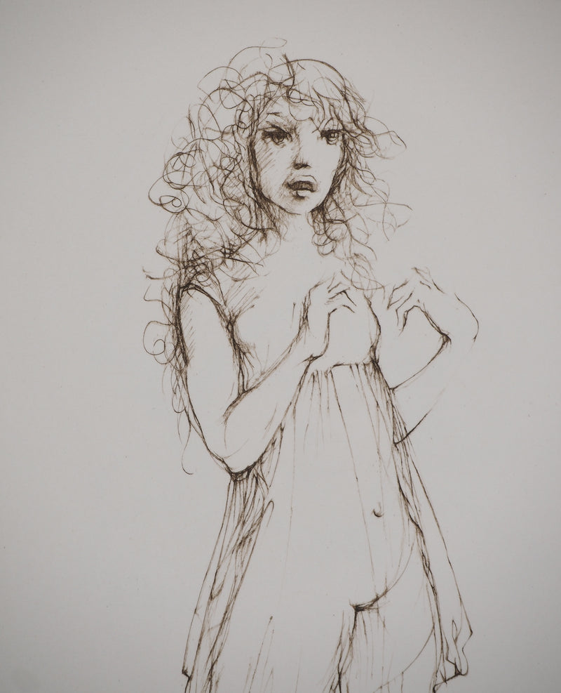 Leonor FINI : En nuisette, Gravure originale (photo de détail 5) - Crédit photo : Galerie Art.Paris
