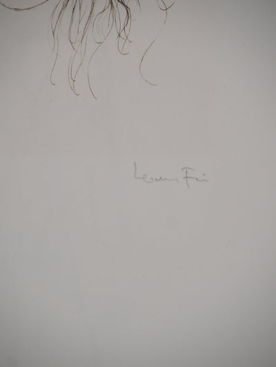 Leonor FINI : Jeune fille surprise, Gravure originale (photo de détail 3) - Crédit photo : Galerie Art.Paris