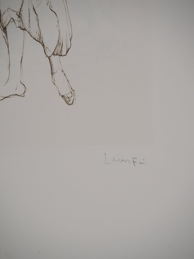 Leonor FINI : La paysanne, Gravure originale (photo de détail 3) - Crédit photo : Galerie Art.Paris