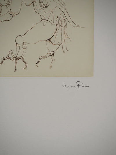 Leonor FINI : Les anges, Gravure originale (photo de détail 4) - Crédit photo : Galerie Art.Paris