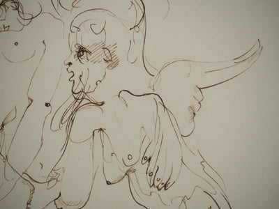 Leonor FINI : Les anges, Gravure originale (photo de détail 6) - Crédit photo : Galerie Art.Paris