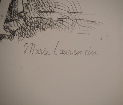 Marie LAURENCIN : La gloire de Paris : L'été, Gravure originale (photo de détail 3) - Crédit photo : Galerie Art.Paris