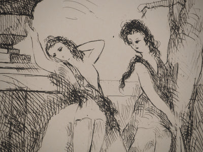 Marie LAURENCIN : La gloire de Paris : L'été, Gravure originale (photo de détail 4) - Crédit photo : Galerie Art.Paris