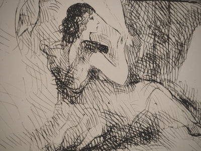 Marie LAURENCIN : La gloire de Paris : L'été, Gravure originale (photo de détail 5) - Crédit photo : Galerie Art.Paris