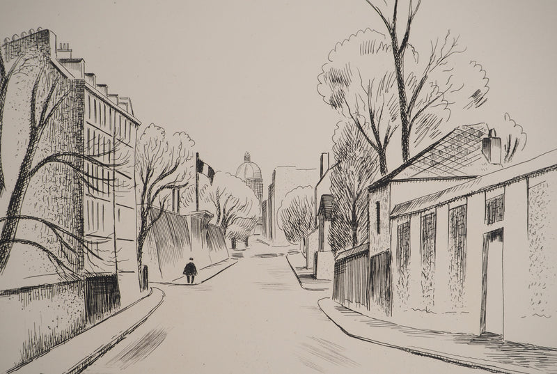 Louis NEILLOT : La gloire de Paris : Quartier des Gobellins, Gravure originale (photo de détail 2) - Crédit photo : Galerie Art.Paris