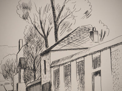 Louis NEILLOT : La gloire de Paris : Quartier des Gobellins, Gravure originale (photo de détail 5) - Crédit photo : Galerie Art.Paris