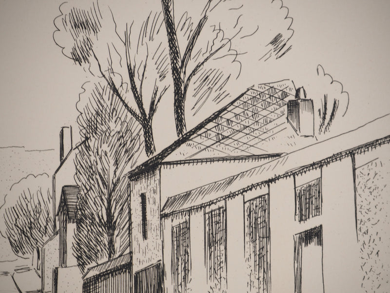 Louis NEILLOT : La gloire de Paris : Quartier des Gobellins, Gravure originale (photo de détail 5) - Crédit photo : Galerie Art.Paris