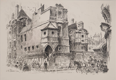 Joseph LE TOURNIER : La gloire de Paris : Le Marais, Gravure originale (vue générale) - Crédit photo : Galerie Art.Paris