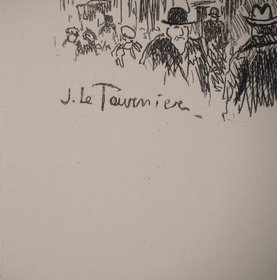 Joseph LE TOURNIER : La gloire de Paris : Le Marais, Gravure originale (photo de détail 3) - Crédit photo : Galerie Art.Paris