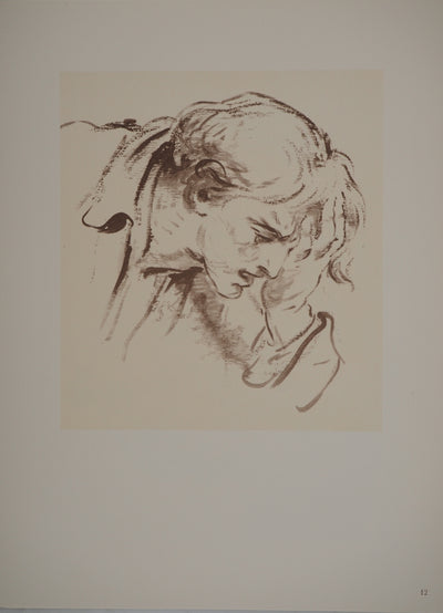 Jean-Baptiste GREUZE : L'effroi, Héliogravure originale (vue générale) - Crédit photo : Galerie Art.Paris