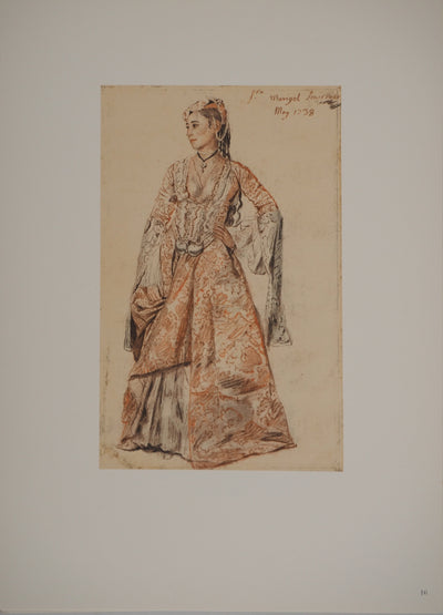 Jean-Etienne LIOTARD : Portrait d'une duchesse, Héliogravure originale (vue générale) - Crédit photo : Galerie Art.Paris