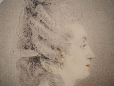 Augustin DE SAINT-AUBIN : Portrait de Madame De Saint-Aubin, Héliogravure originale (photo de détail 4) - Crédit photo : Galerie Art.Paris