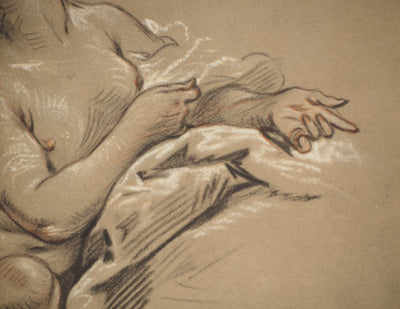 François BOUCHER : Femme nue sur le divan, Héliogravure originale (photo de détail 5) - Crédit photo : Galerie Art.Paris