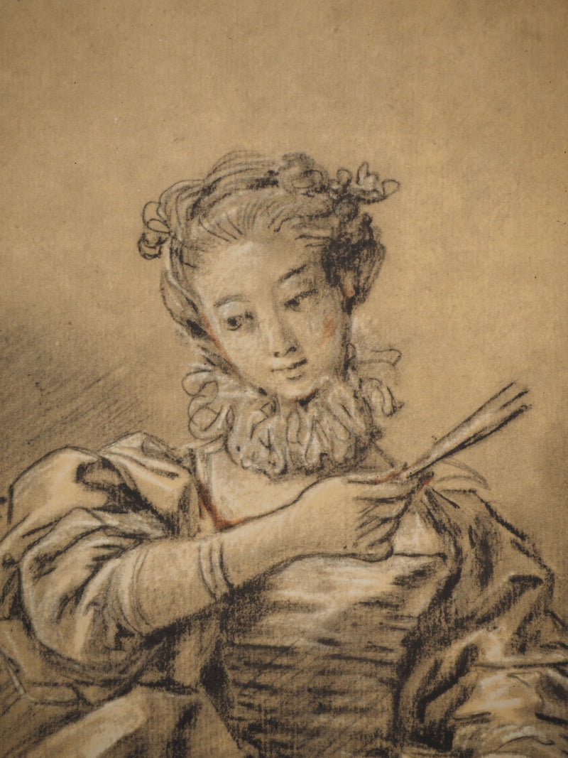 François BOUCHER : Portrait à l&