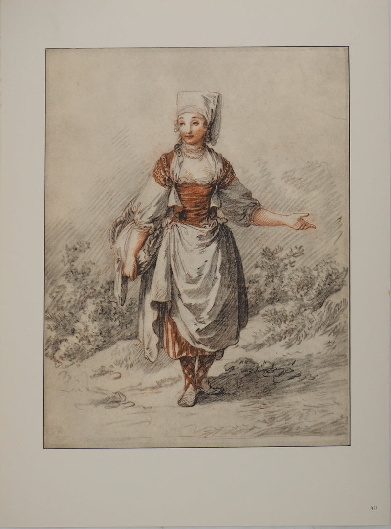 Jean-Baptiste LEPRINCE : La jeune circassienne, Héliogravure originale (vue générale) - Crédit photo : Galerie Art.Paris