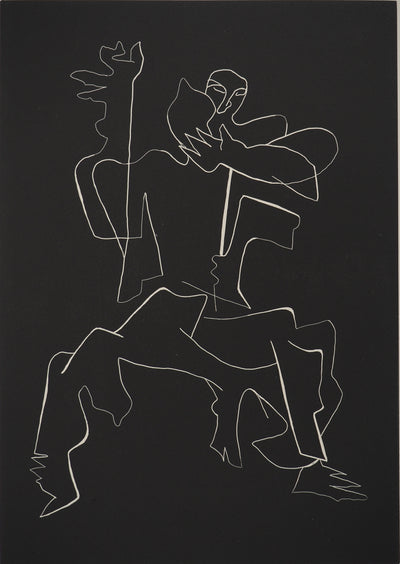 Ossip ZADKINE : Rencontre, Gravure originale (photo de détail 2) - Crédit photo : Galerie Art.Paris
