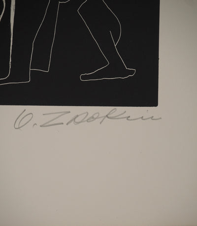 Ossip ZADKINE : Les bergers, Gravure originale (photo de détail 4) - Crédit photo : Galerie Art.Paris