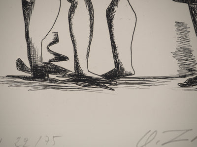 Ossip ZADKINE : Le couple, Gravure originale (photo de détail 7) - Crédit photo : Galerie Art.Paris