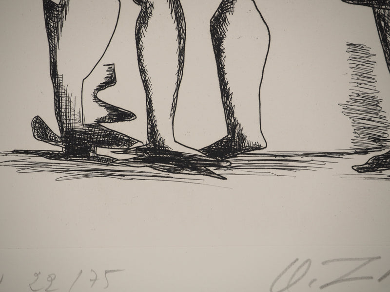 Ossip ZADKINE : Le couple, Gravure originale (photo de détail 7) - Crédit photo : Galerie Art.Paris