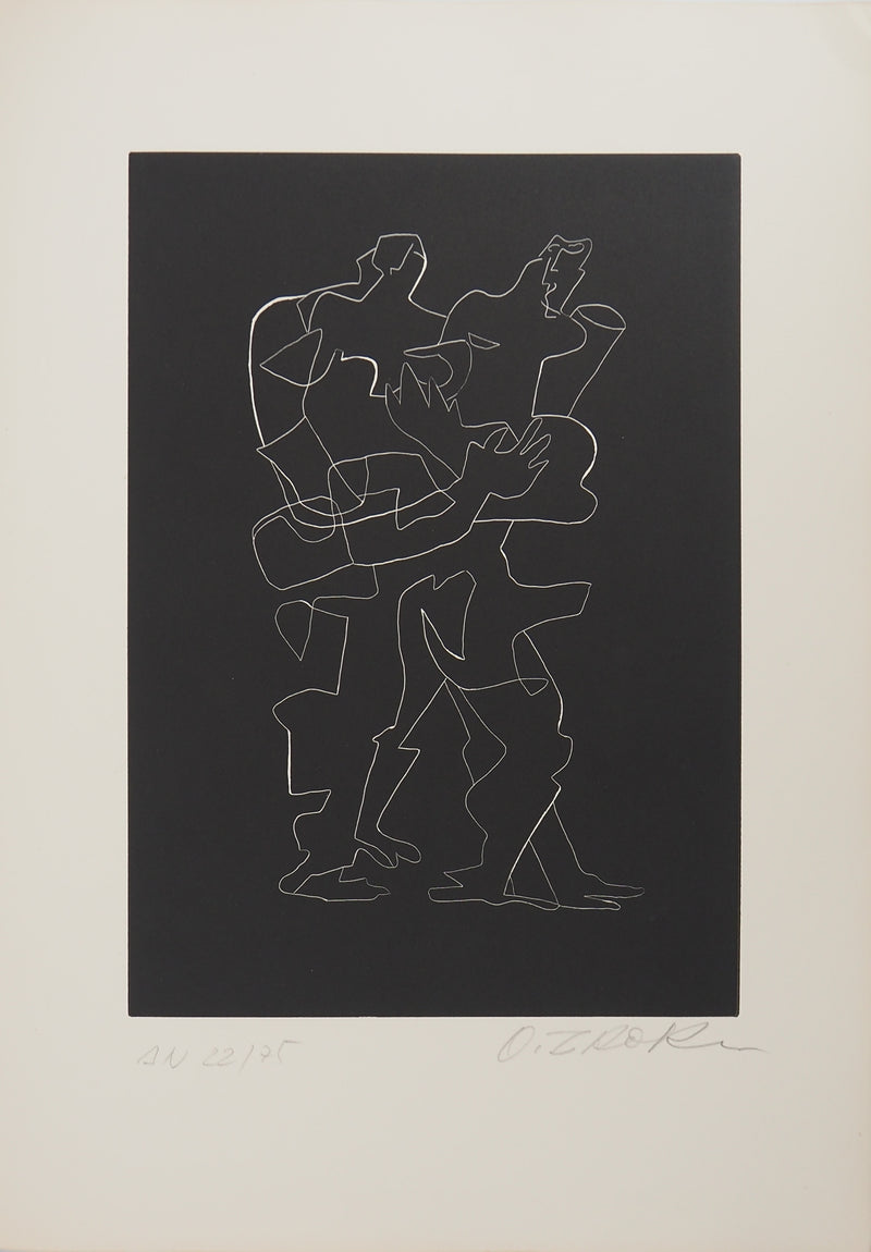 Ossip ZADKINE : Solitude métaphysique, Gravure originale (vue générale) - Crédit photo : Galerie Art.Paris