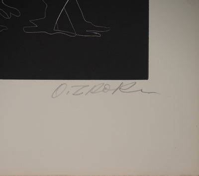 Ossip ZADKINE : Solitude métaphysique, Gravure originale (photo de détail 2) - Crédit photo : Galerie Art.Paris