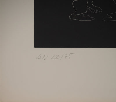 Ossip ZADKINE : Solitude métaphysique, Gravure originale (photo de détail 3) - Crédit photo : Galerie Art.Paris