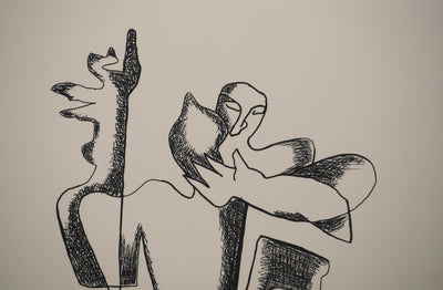 Ossip ZADKINE : Tendresse, Gravure originale (photo de détail 5) - Crédit photo : Galerie Art.Paris
