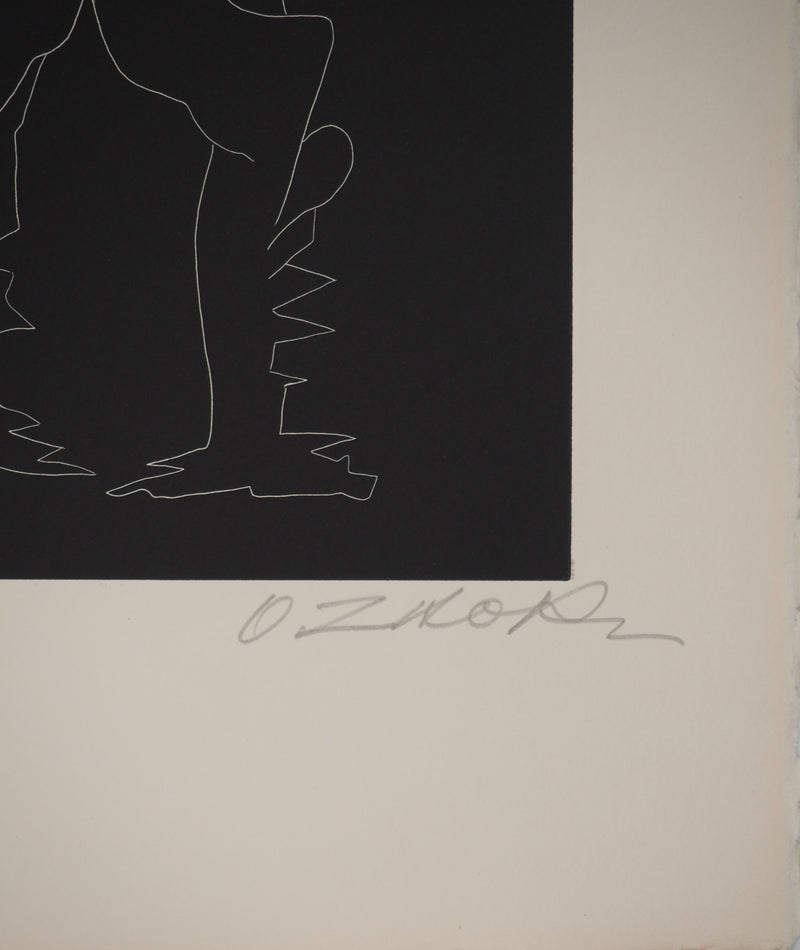 Ossip ZADKINE : Les colombes, Gravure originale (photo de détail 3) - Crédit photo : Galerie Art.Paris