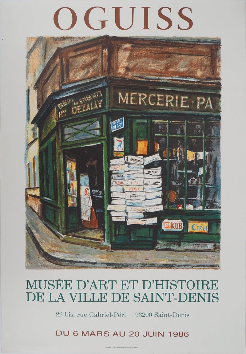 Takanori OGUISS : Commerce parisien, Affiche originale (vue générale) - Crédit photo : Galerie Art.Paris