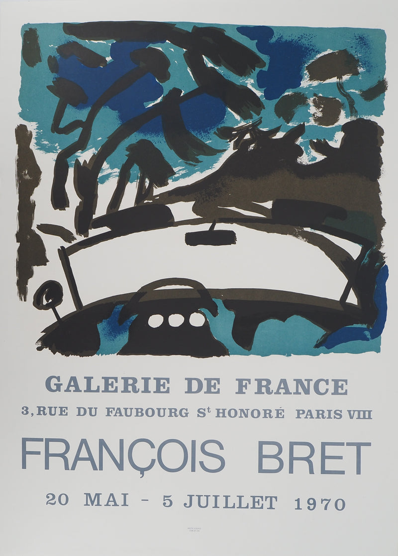 François BRET : Sur la route, Affiche originale (vue générale) - Crédit photo : Galerie Art.Paris