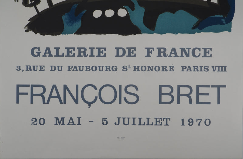 François BRET : Sur la route, Affiche originale (photo de détail 3) - Crédit photo : Galerie Art.Paris