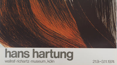 Hans HARTUNG : Composition abstraite, Affiche originale (photo de détail 3) - Crédit photo : Galerie Art.Paris