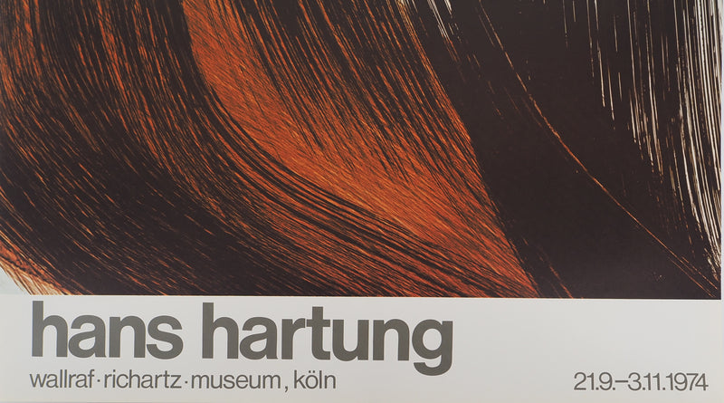 Hans HARTUNG : Composition abstraite, Affiche originale (photo de détail 3) - Crédit photo : Galerie Art.Paris