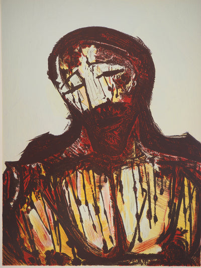 David ALFARO SIQUEIROS : Suite Mexicaine : Le Christ, Lithographie originale (photo de détail 2) - Crédit photo : Galerie Art.Paris