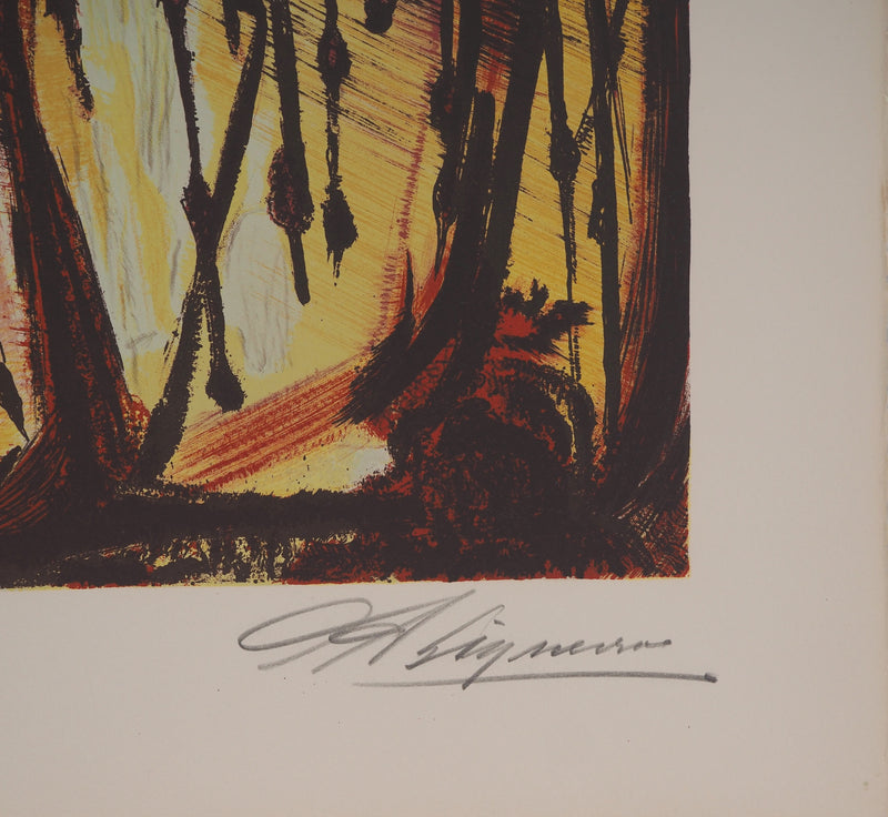 David ALFARO SIQUEIROS : Suite Mexicaine : Le Christ, Lithographie originale (photo de détail 3) - Crédit photo : Galerie Art.Paris