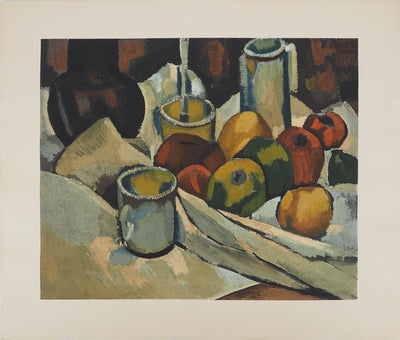 André DERAIN : Café et fruits, Lithographie originale (vue générale) - Crédit photo : Galerie Art.Paris