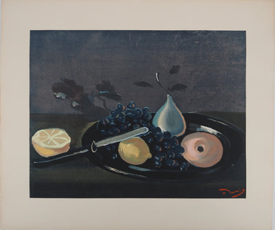 André DERAIN : Nature morte de nuit, Lithographie originale (vue générale) - Crédit photo : Galerie Art.Paris