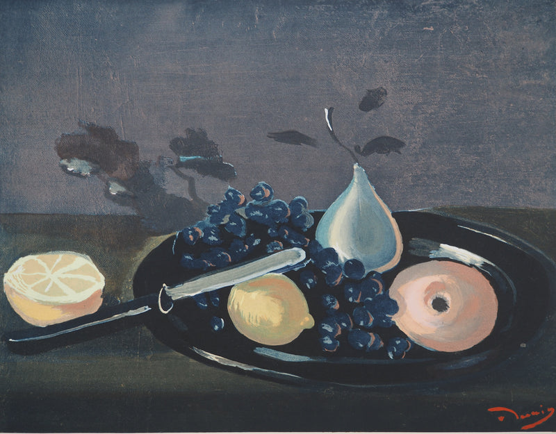 André DERAIN : Nature morte de nuit, Lithographie originale (photo de détail 2) - Crédit photo : Galerie Art.Paris