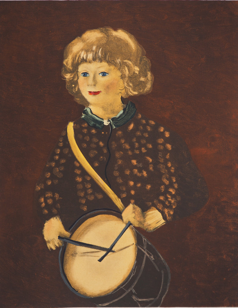 André DERAIN: Kleines Mädchen mit Trommel, Lithografie