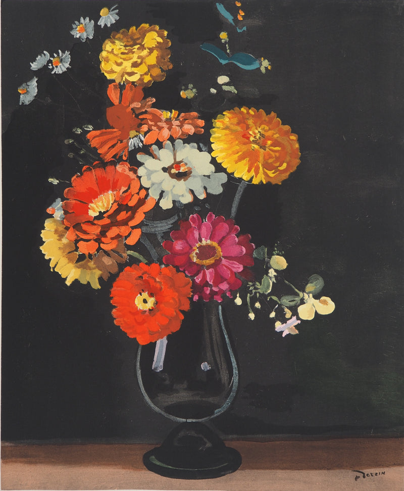 André DERAIN : Le bouquet de pivoines, Lithographie originale (photo de détail 2) - Crédit photo : Galerie Art.Paris