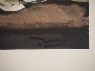 André DERAIN : Bouquet rouge, Lithographie originale (photo de détail 3) - Crédit photo : Galerie Art.Paris