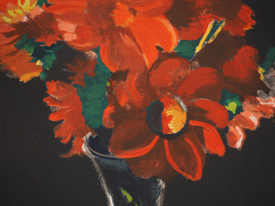 André DERAIN : Bouquet rouge, Lithographie originale (photo de détail 5) - Crédit photo : Galerie Art.Paris