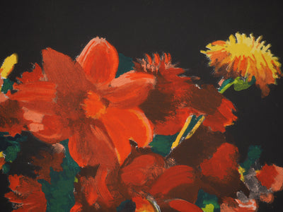 André DERAIN : Bouquet rouge, Lithographie originale (photo de détail 6) - Crédit photo : Galerie Art.Paris