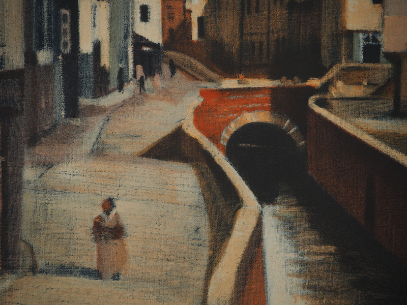 André DERAIN: Amiens crossed by the Somme, Signed lithograph