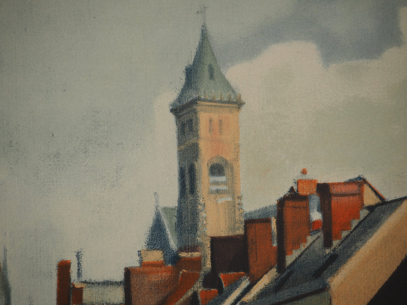 André DERAIN: Amiens crossed by the Somme, Signed lithograph