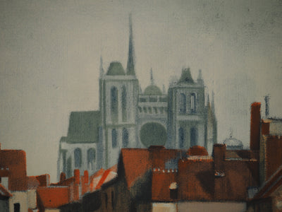 André DERAIN: Amiens crossed by the Somme, Signed lithograph