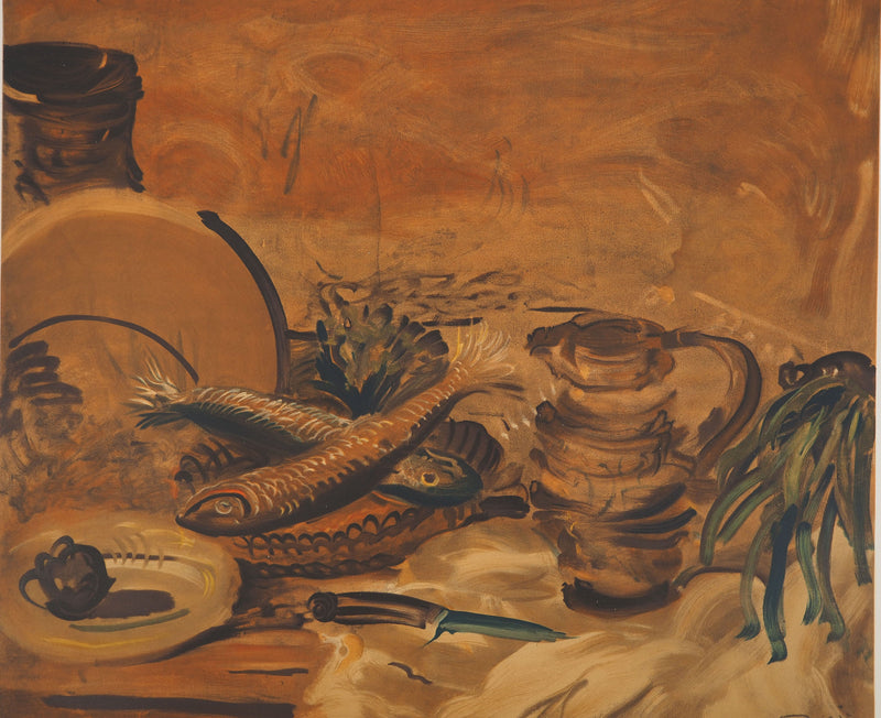 André DERAIN : La pêche du jour, Lithographie signée