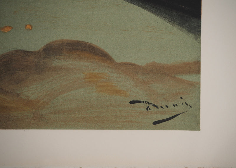 André DERAIN: Boote am Strand, Signierte Lithographie