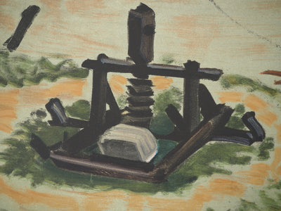 André DERAIN: Boote am Strand, Signierte Lithographie