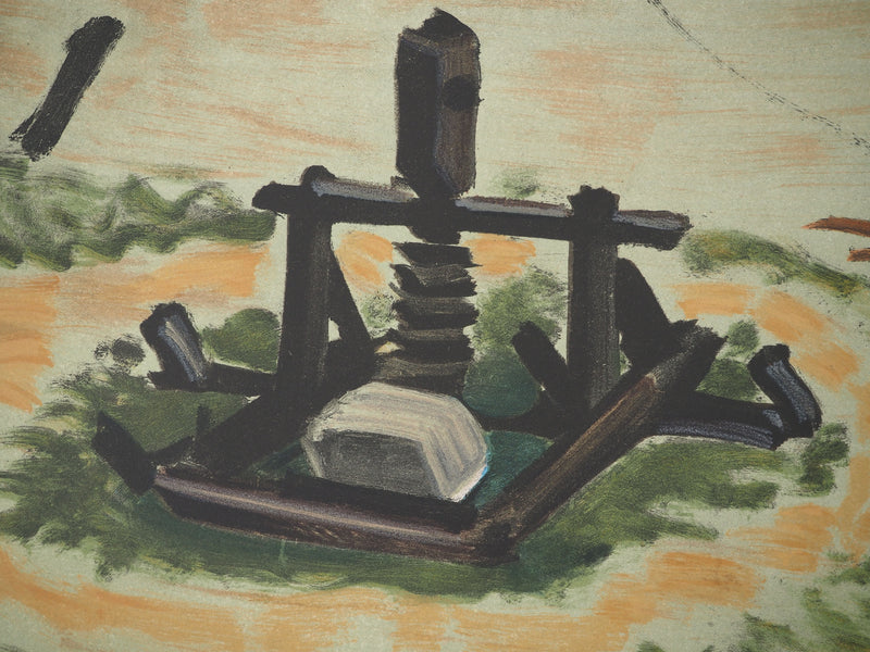 André DERAIN: Boote am Strand, Signierte Lithographie